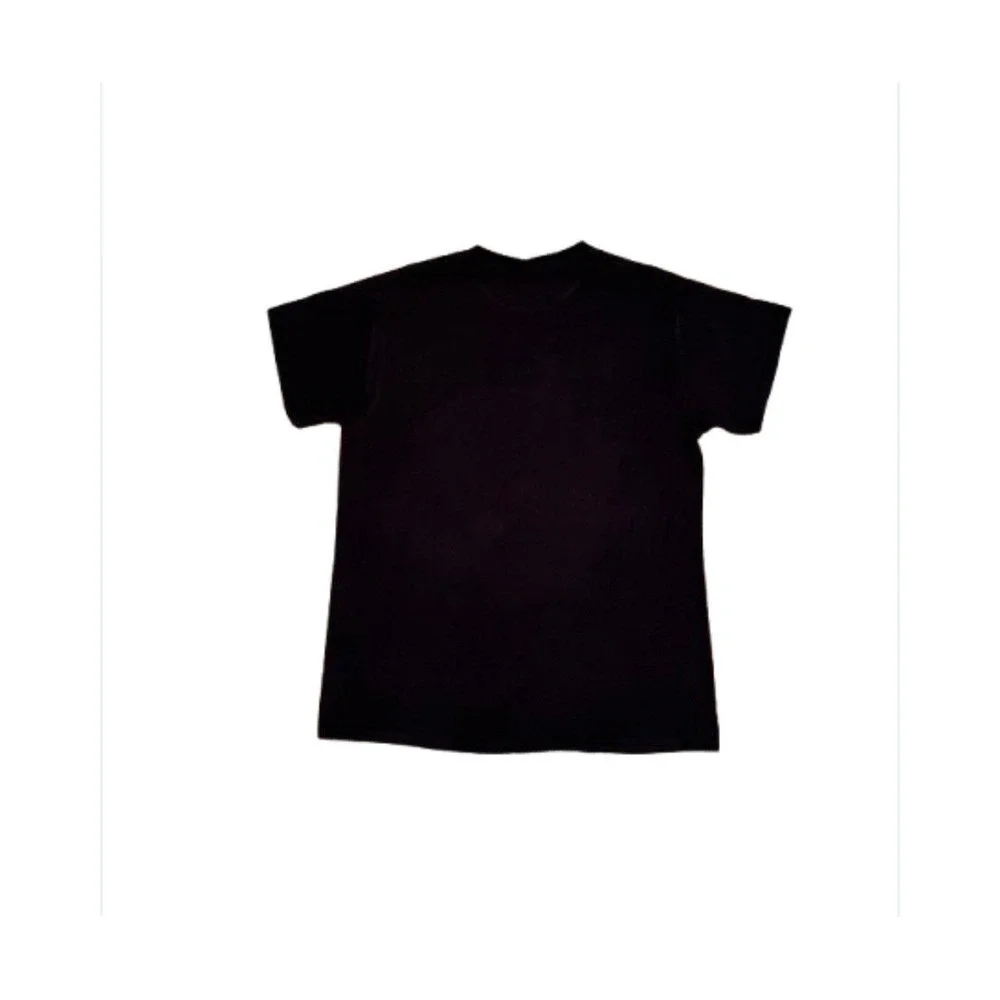 Golden World Shark Robot‎ Shirt Black Yellow Sz M short sleeves